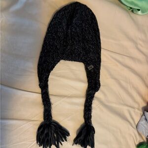 The North Face Dark Grey Knit Earflap Beanie